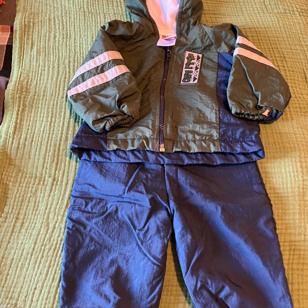Green and Blue Kids' Tracksuit